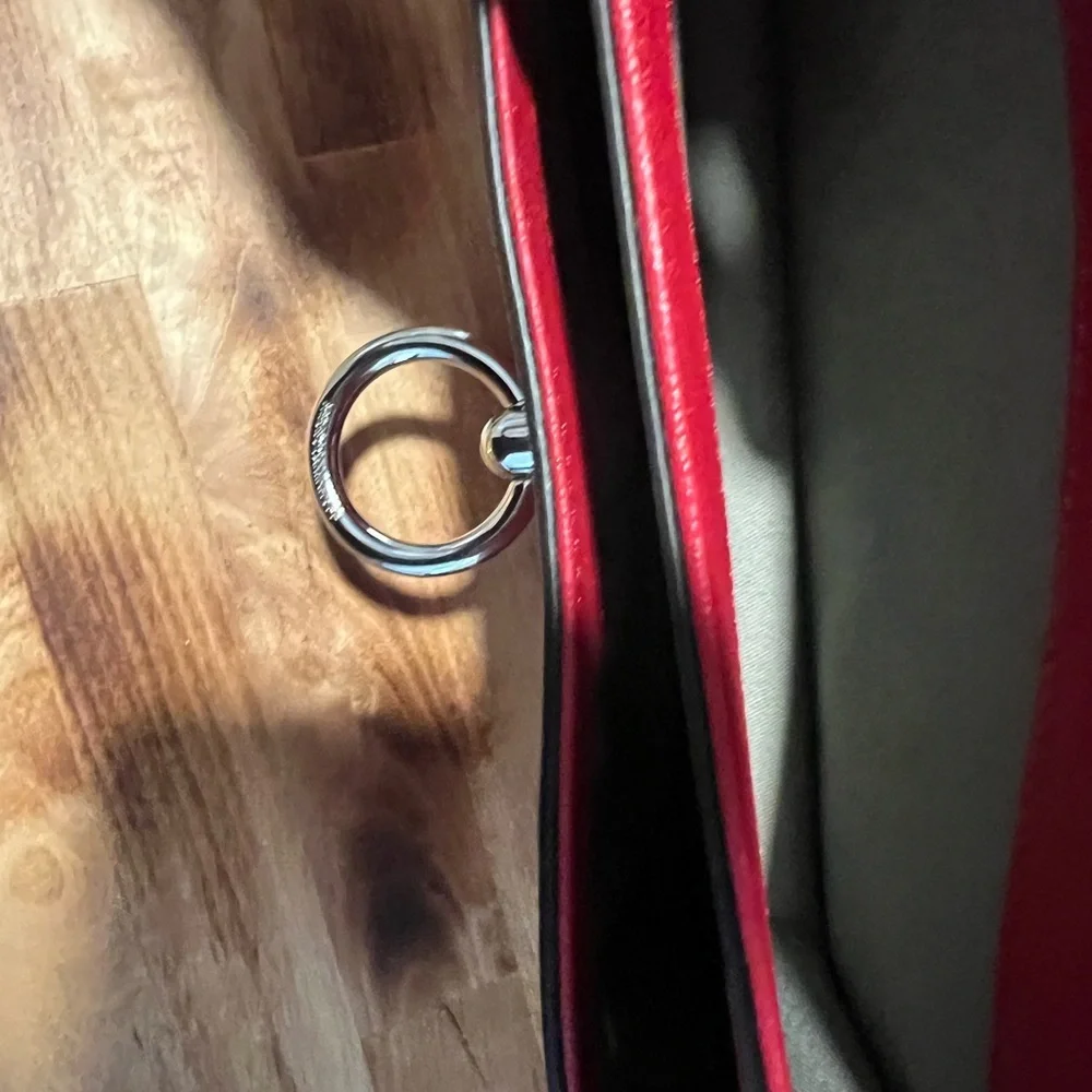 NWOT~Rebecca Minkoff Red Shoulder / Crossbody Bag - Picture 6 of 13